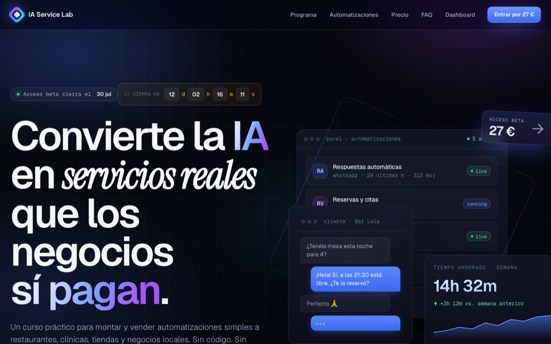 Captura de IA Service Lab